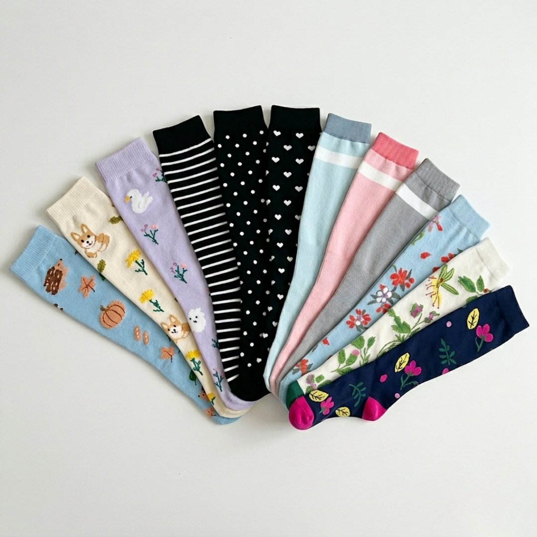 PRACTS ColorComfort 6-Pack Compression Socks-SE